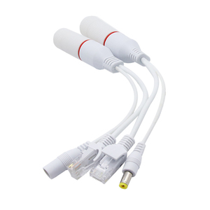 パワーオーバーイーサネット防水POE IEEE 802.3atスプリッターRJ45 100Mbps 12V POEインジェクター48V 24V 2 in 1 POEスプリッター