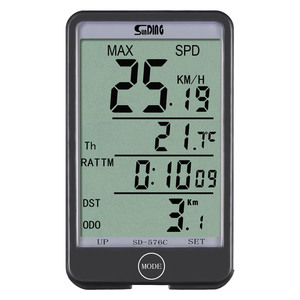 חם מכירה חם עמיד למים <span class=keywords><strong>Lcd</strong></span> תצוגת אופניים מהירות מד מד מד אופניים אופניים