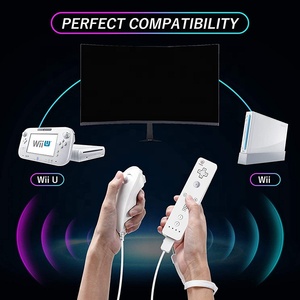 สินค้ามาใหม่ nunchunk ควบคุมเกมแบบ2 in 1สำหรับ Wii U คอนโซลวิดีโอเกมรีโมทคอนโทรลควบคุมแบบไร้สายจอยสติ๊กสำหรับ Wii - Product Image 6