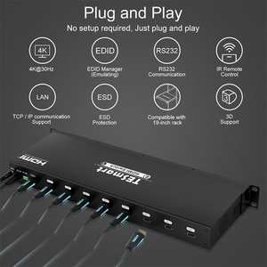 TESmart-Interruptor de temporizador de 8 puertos, Selector de vídeo, divisor, hdmi, 4k vía Lan - Product Image 4