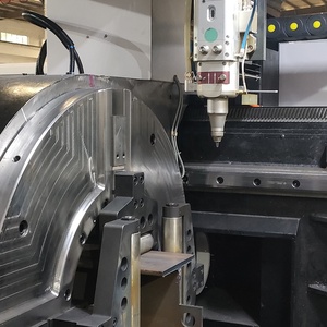 Macchina per il taglio di tubi laser a tre mandrini tubo profilo in acciaio scarico automatico di carico 12m tubo di taglio laser prezzo della macchina in EU - Product Image 4