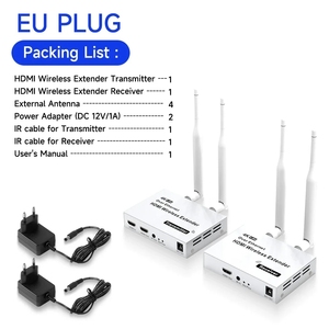4K 200M/300M <strong>5.8GHz</strong> Wireless HDMI Transmitter Receiver Extender 1 TX-4 <strong>RX</strong> Audio Video Extender HDMI Loop-Out for TV Box - Product Image 3