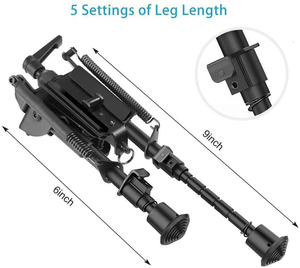 Customizable Swivel <strong>Mount</strong> Hunting Tripod Stand Adjustable Telescoping <strong>Bipods</strong> Extendable Foldable Tactical Tripod - Product Image 5