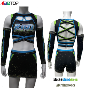 Tek durak Cheerleding üniforma ve uygulama kızlar Cheer rekabet için özel amigo formaları giymek - Product Image 6