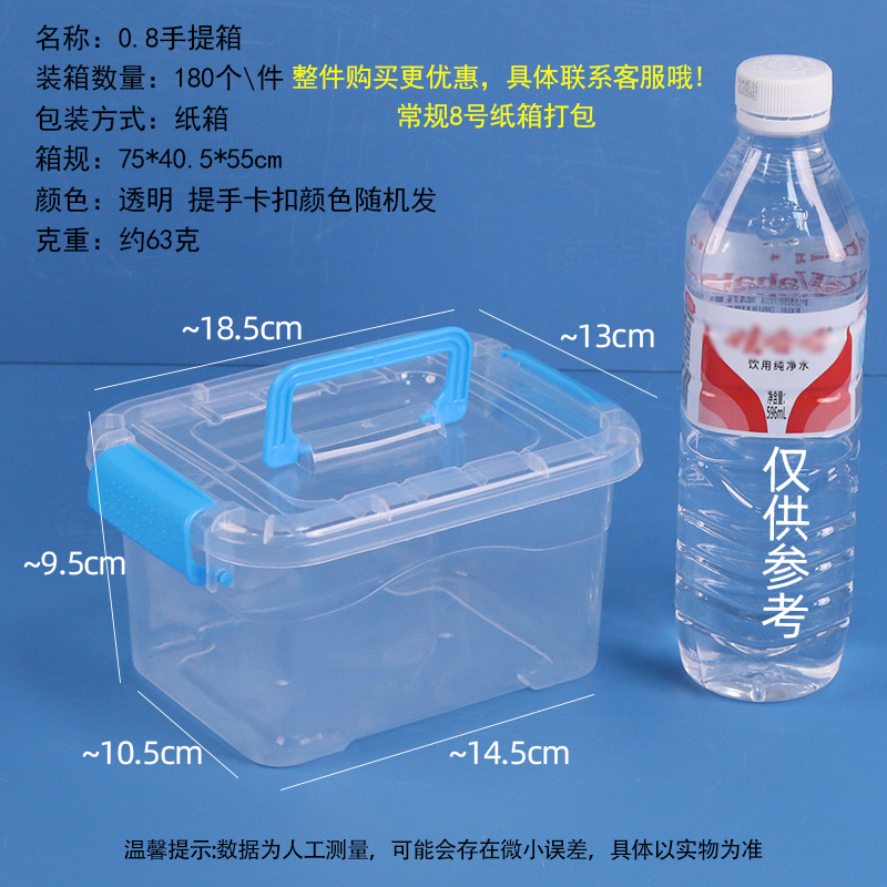 0.8mm transparent blue storage box