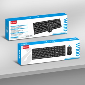 Juego de teclado y mouse inalámbricos a precio de fábrica, computadora de escritorio para el hogar, computadora portátil, Juegos de oficina, juego de teclado y mouse profesional de 2,4G - Product Image 1