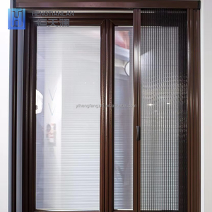 Aluminum Plisse Mesh Retractable Screen Mosquito Fly Screen Pleated Trackless <strong>Window</strong> and Door - Product Image 4