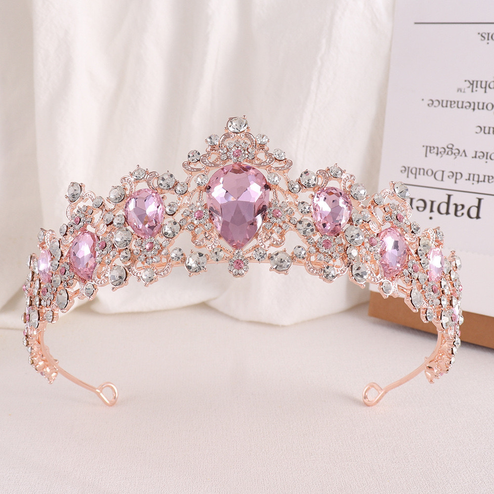 Corona in oro rosa rosa