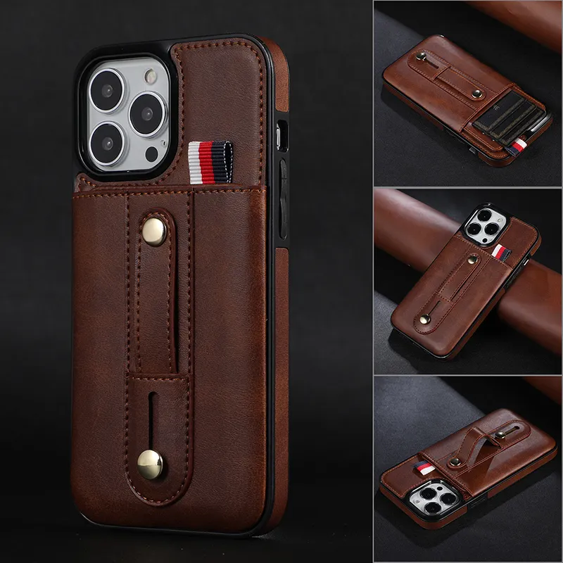 Grosir casing dompet sisipan iPhone 15 Pro Max kompatibel untuk iPhone 14 Pro XS Max 15 Plus fitur pemegang casing ponsel