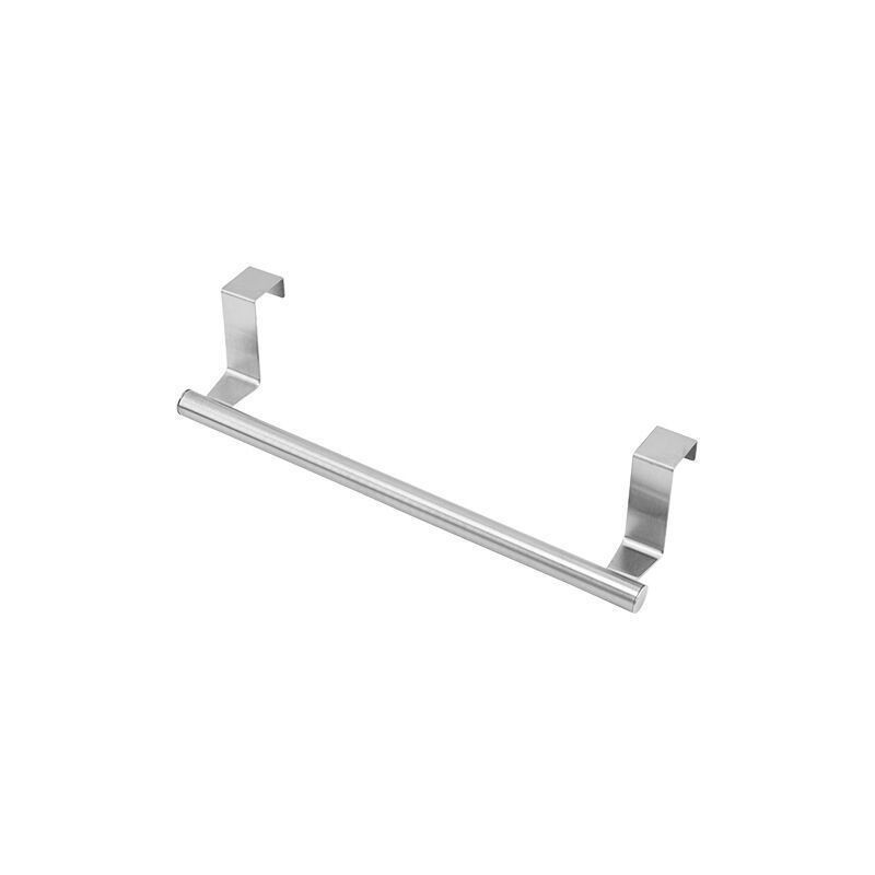 Short stainless steel colored hanging rod
