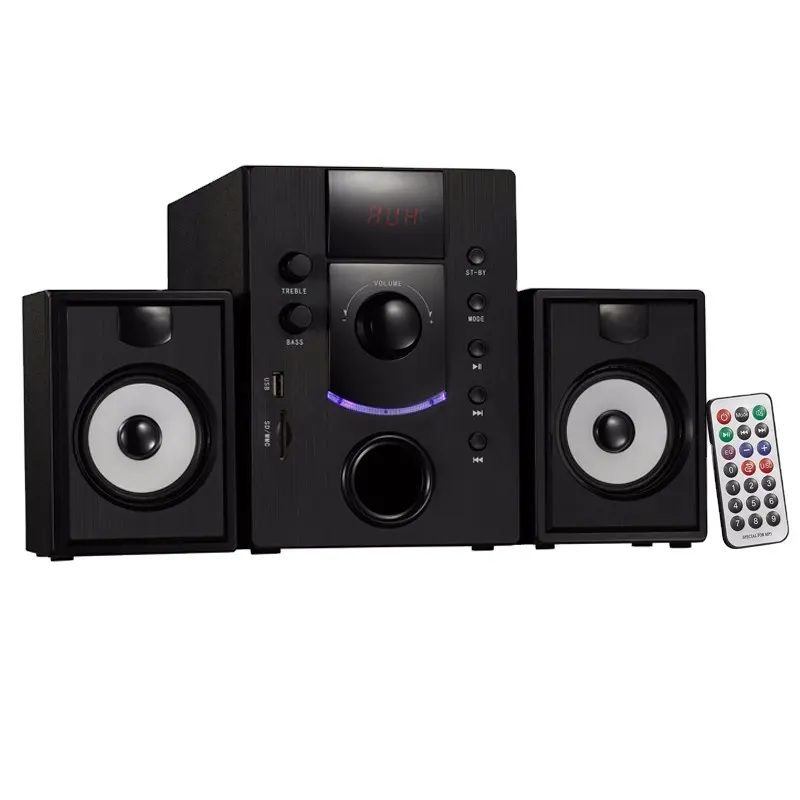 Sistema de sonido de cine en casa de Supergraves, 2,1 canales, con función USB/SD/FM, certificado CE/RoHS, altavoces Bluetooth Multimedia