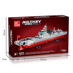JIESTAR Big Set Adult Hobby Collectible Simulated 052C Destroyer Model Building Block Unique Home Decor Warship <strong>Battleship</strong> <strong>Toy</strong> - Product Image 4