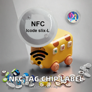 カスタム13.56MHz NFC RFIDラベル1kチップアンテナステッカーウェットインレイN213紙URL QRコード電子棚ステッカーNFCタグホテル - Product Image 2