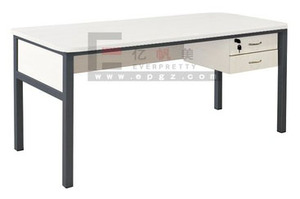 Mobili per ufficio semplice Design moderno rettangolare struttura in acciaio studio Living e scrittura scrivania del Computer con scaffale - Product Image 2