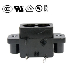 IEC 60320 C8สกรูในประเภท2ขา PDU เมาท์2.5A/5A 250V เต้าเสียบปลั๊กไฟตัวผู้สำหรับใช้ในอุตสาหกรรม - Product Image 4