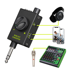 デブラオーディオミキサーDJコンソールミックスコントローラーオーディオインターフェーススマートフォンオーディオ出力コンバーター用ライブストリーミングアダプター - Product Image 1