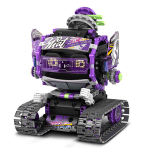 Bloques de construcción, programación de robot, teléfono móvil, Control remoto Dual, juguete educativo de montaje para plástico