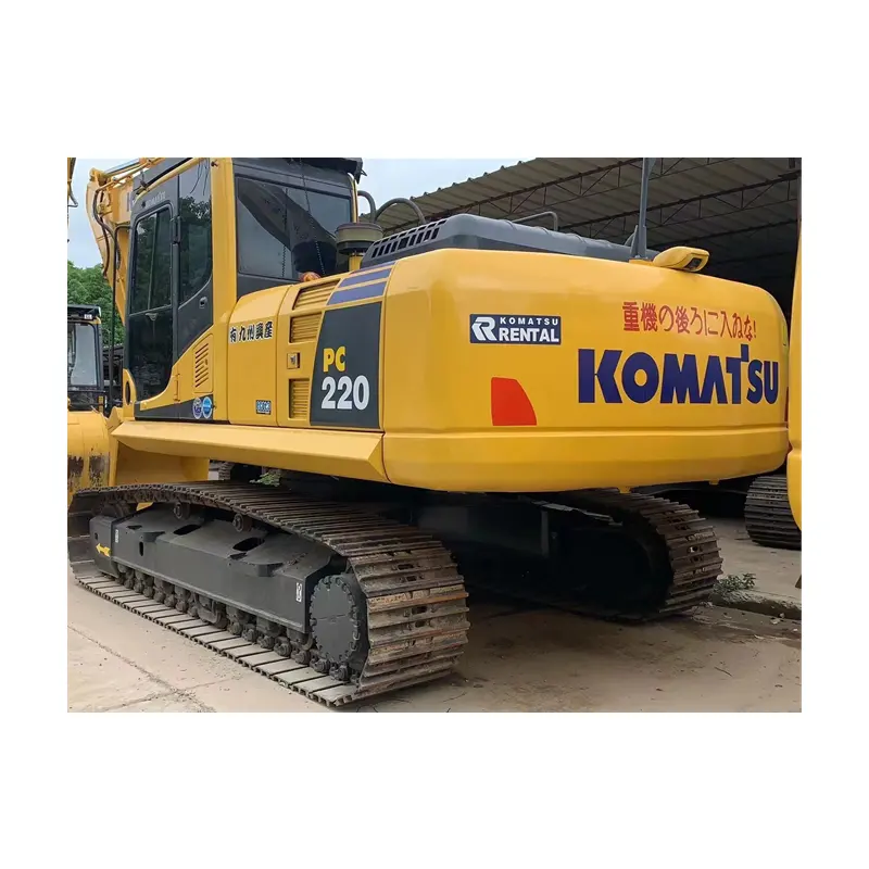 ขายต่ำของรถขุดมือสอง Komatsu PC220สภาพการทำงานที่สมบูรณ์แบบราคาถูก