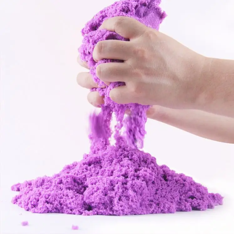 1Kg Magic Play Sand Fluffy 3C Non tossico Educational Color Dynamic Modeling Play Sand