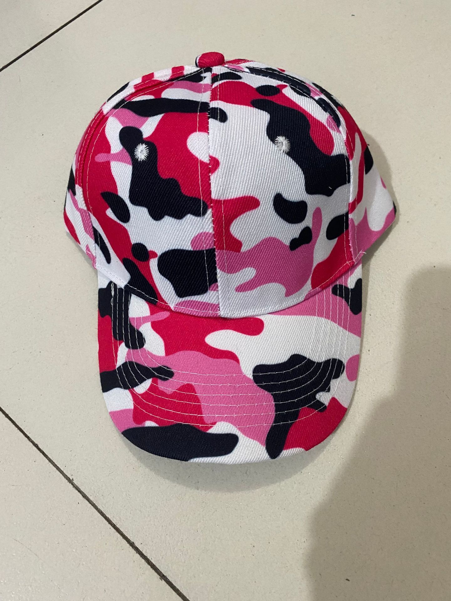Camouflage cap--digital pink