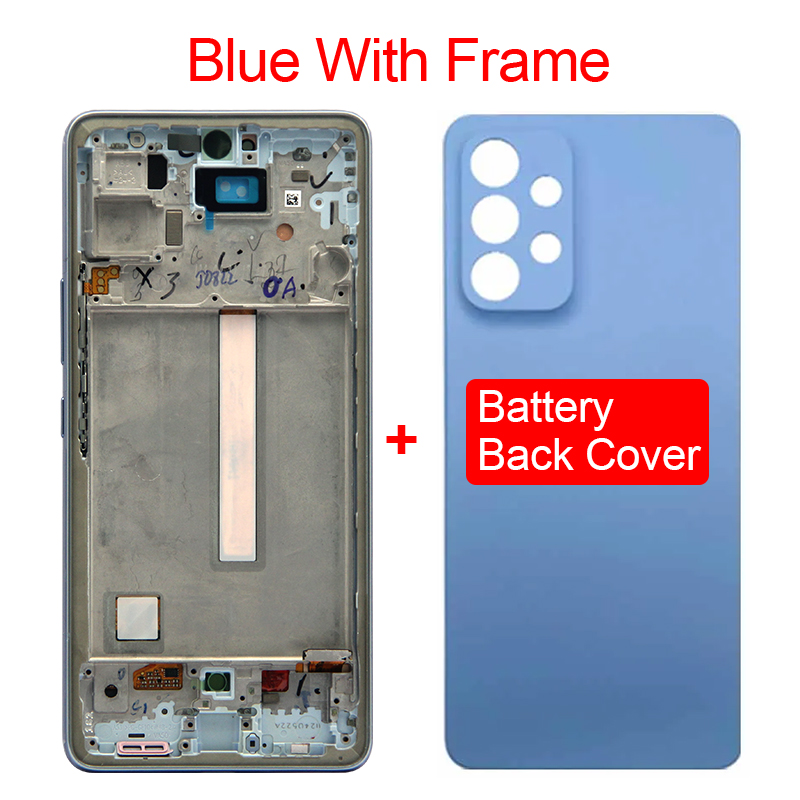 Bleu avec cadre + couverture arrière
