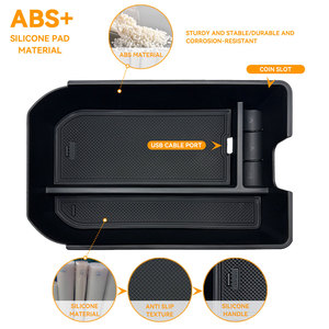 Interior Central Control Storage Box Tray Compatible Armrest Hidden Drawer <strong>Cup</strong> Holder for <strong>Toyota</strong> Land Cruiser Prado 250 - Product Image 2