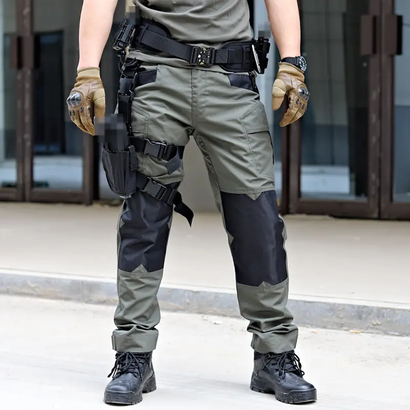 New IX6 Raiders Tactical Pants Men's Summer overalls Outdoor multi-bag pants Tear resistant camo pants Loose Spring and Autumn