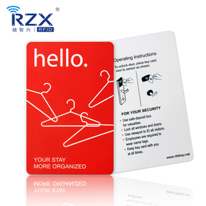 13,56 MHz RFID Hotel Key Card Plástico PVC Sin contacto MIFARE Ultraligero C Tarjeta inteligente - Product Image 6