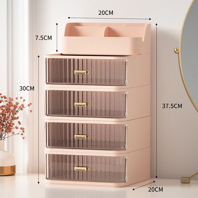 Porte-stylo 4 couches : Rose élégant