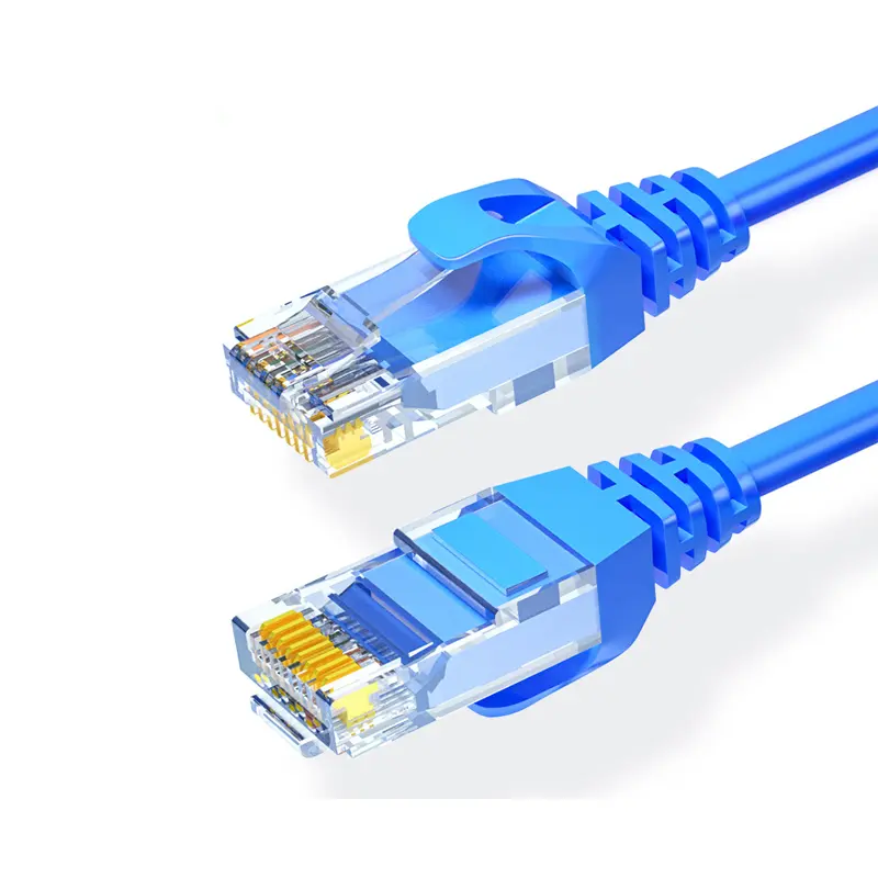 Pemasok kabel Ethernet Internet Lan jaringan UTP Rj45 4p 26awg 28awg kabel Patch Cat5 Cat5e Cat6 Cat6a kabel Patch tembaga murni