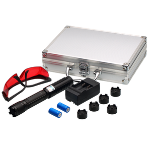 Hochleistungs-Laserpointer-Fernbedienung mit schwarzem Kupfers tift 5 Muster Blaulicht batterie betrieben - Product Image 1