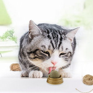 Juguetes de Hierba Gatera para Mascotas, Bola Comestible de Hierba Gatera, Bola de Menta para Gato Saludable, Pura Menta Natural, 1-10 Unidades - Product Image 1