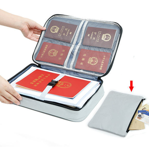 GG207 accessori multistrato certificato documenti borsa sicura borse con serratura borsa per documenti organizzatore di File impermeabile