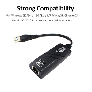 Ethernet RJ45-Netzwerkkarte Kabel gebundener USB 3.0 zu Gigabit LAN (10/100/1000) Mbit/s-Netzwerk adapter für PC - Product Image 2