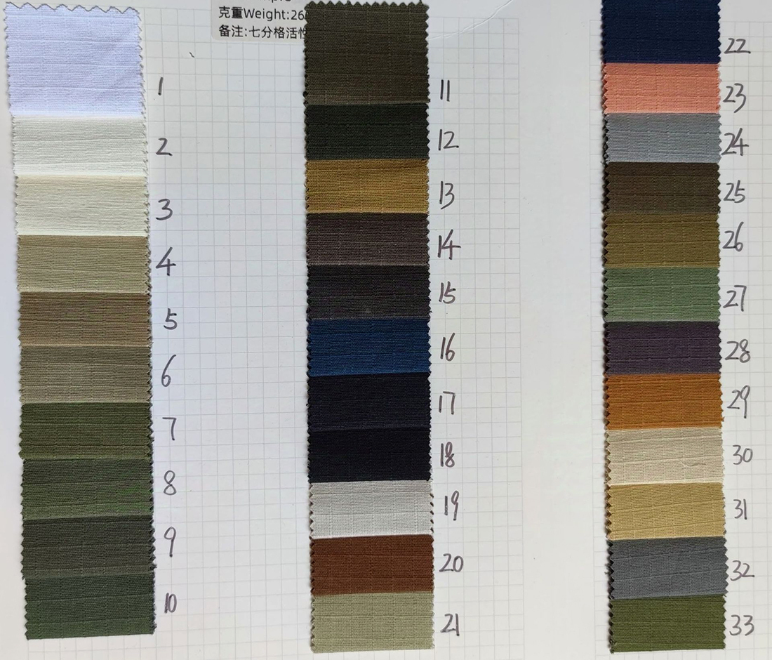 42 couleurs en stock