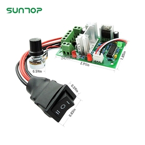 Regolatore di velocità del motore cc 10V 12V 24V 30V interruttore di retromarcia PWM DC Controller 120W - Product Image 6