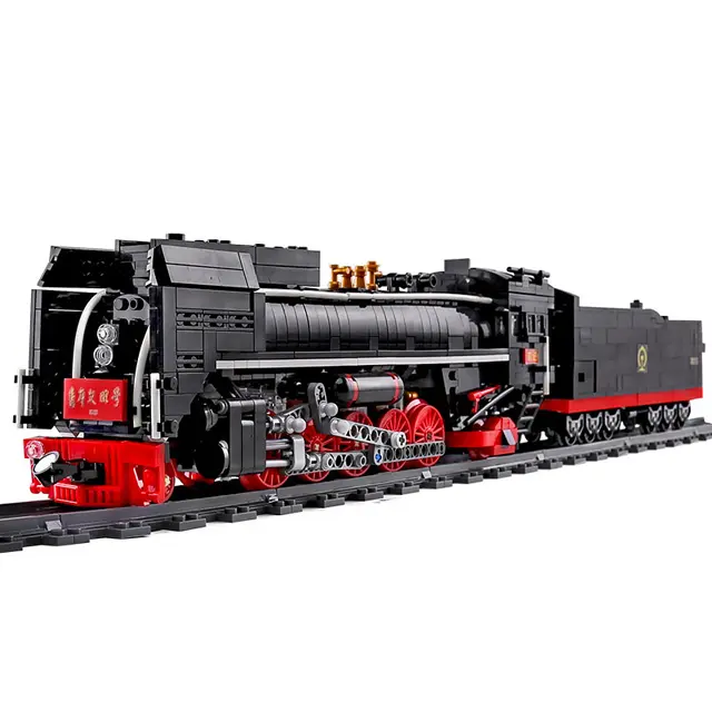 Nieuwe Aankomst Schimmel Koning 12003 World Railway Diy Model Speelgoed Plastic Trein Speelgoed Grote Bouwstenen Voor Kinderen Speelgoed Spelletjes kids