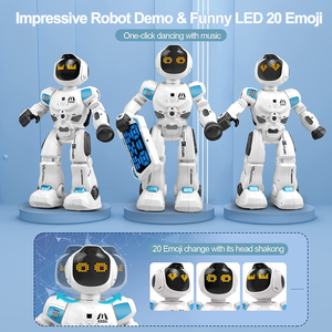 DWI Dowellin RC Roboters pielzeug Smart Robot Programmier bare Fernbedienung Elektro spielzeug mit Musik demo und LED-Gesichts funktion für Jungen - Product Image 6