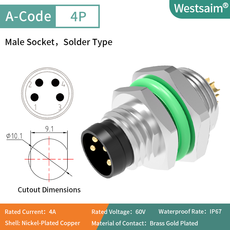 M8-A-4 female M10*0.75