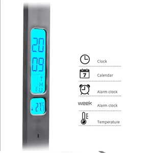 Wireless Charger USB Charging Date Temperature Function Portable Office Desk <strong>Lamps</strong> LED Table <strong>Lamp</strong> with Clock Alarm - Product Image 5