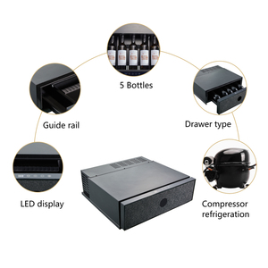 ตู้เย็นลิ้นชัก vinopro ตู้เย็นไวน์5ขวด16L พร้อมลิ้นชักและไฟ LED - Product Image 5