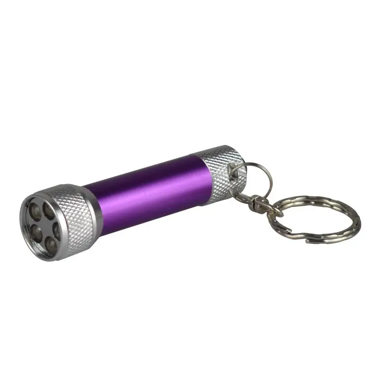 Nhôm Ống 5 Đèn LED Mini Keyring Torch Keychain Đèn Pin Cho Khuyến Mãi Ủng Hộ Bên Du Lịch Nhà Hoặc Văn Phòng
