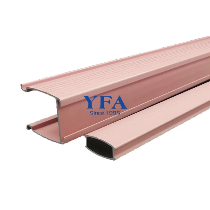 YFA Trilho de cortina de metal silencioso para uso doméstico, material de liga de alumínio de 5m, modelo único, design moderno, venda direta da fábrica