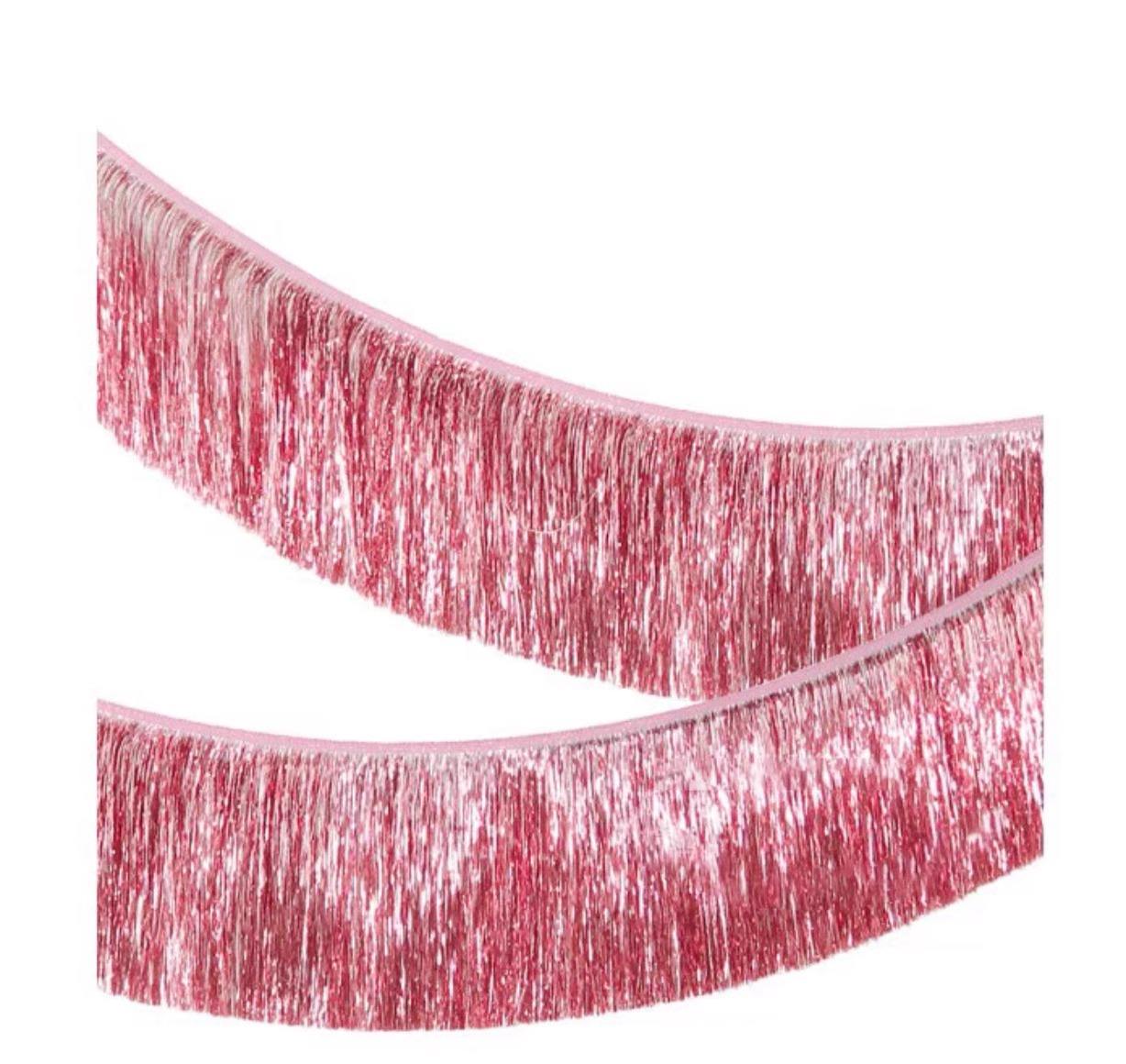 ลาเต้ประดับพู่แบบหนาสีโรสโกลด์