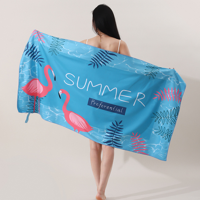 Flamant bleu (velours double face)
