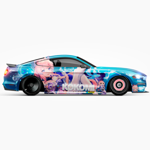 Toptan Genshin darbe Itasha 05 Anime kız araba yan Wrap tam renkli grafik vinil Livery çıkartması <span class=keywords><strong>JDM</strong></span> Sticker herhangi arabalar ile fit