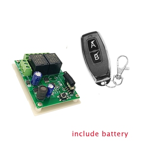 DC 5-30V 2CH-Schalter mit Fernbedienung relais modul Universal 24V 2 Delay 433MHz Fernbedienung schalter Relais empfänger