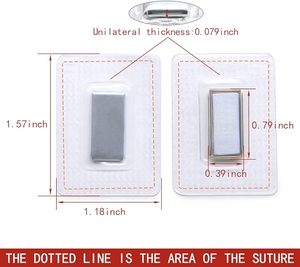 Ẩn may từ Snap vô hình may trong PVC PURSE đóng cửa cho Fastener Túi Xách Vải Clasp DIY Craft may công cụ - Product Image 4