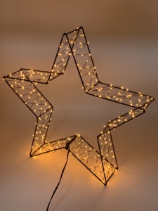 3D LED Metal Star <strong>Lights</strong> on Foot with Copper Wire <strong>String</strong> <strong>Light</strong> - Product Image 5