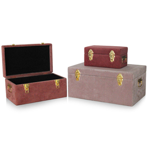 ที่บ้านขนาดใหญ่ตกแต่งโลหะลำต้นกำมะหยี่เก็บหน้าอกชุดมวยกางเกง - Product Image 3